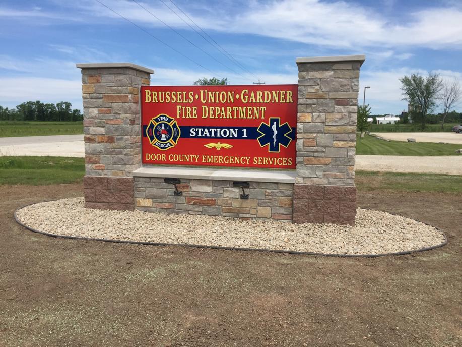 monument fire station sign